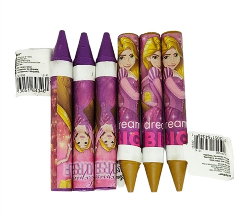 Disney Rapunzel Dream Big - Crayons, Pack Of 6