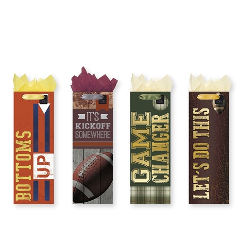 Bottle Bags - Game Time, Set Of 4