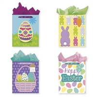 Large Easter Foam Tip-On Gift Bags, Set Of 4