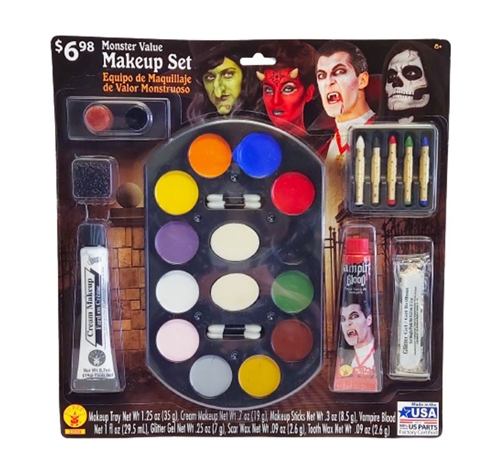 Deluxe Halloween Makeup Kit, 3 Selections