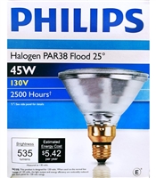 PHILIPS Halogen PAR38 Flood 25Â° 45W Bulb, Pack of 1