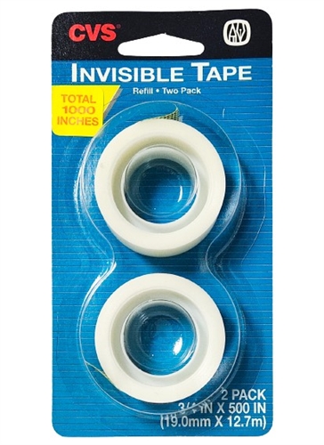 Invisible Tapes, 3/4" x 1000" - Pack Of 2