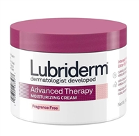 Lubriderm Advanced Therapy Fragrance Free Moisturizing Cream Jar, 16 Oz.