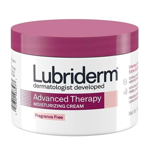 Lubriderm Advanced Therapy Fragrance Free Moisturizing Cream Jar, 16 Oz.