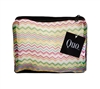 Quo Hypnotic Stripes Mesh Clutch / Pouch