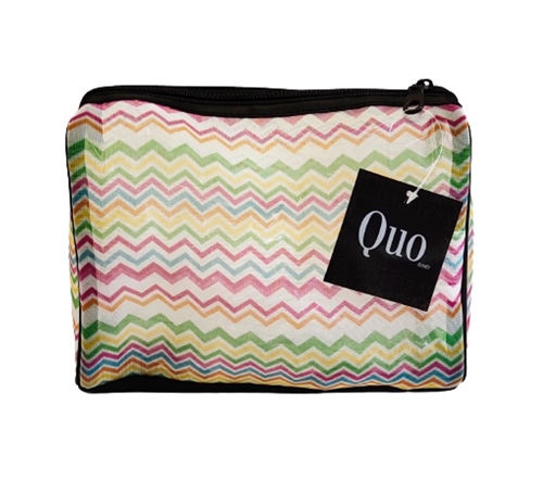 Quo Hypnotic Stripes Mesh Clutch / Pouch