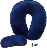 Soft Hug Wear, Neck Pillow and Eye Mask
