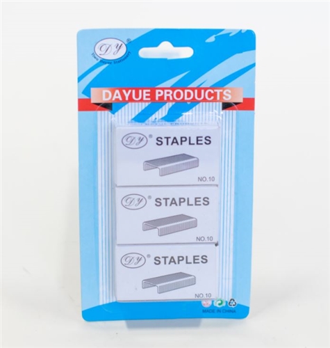 Staples #10, Pack of 3 (x1000)