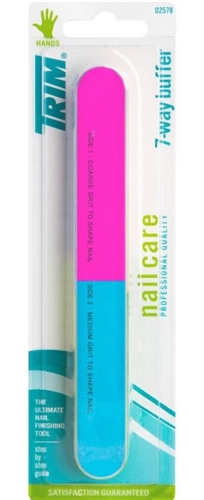 TRIM nailcare 7-Way Color-Coded Nail Finishing Buffer