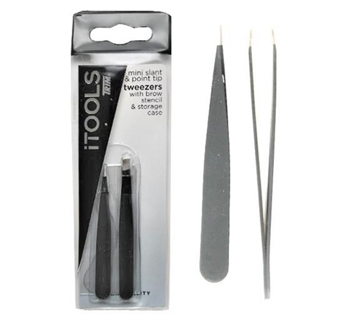 iTools by Trim Slant & Point-Tip Mini Tweezers