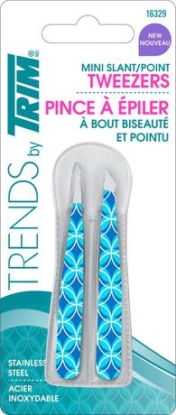 Trends by Trim Mini Slant/Point Tweezers with Pouch