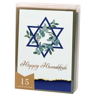 Hanukkah Cards, Box Of 15