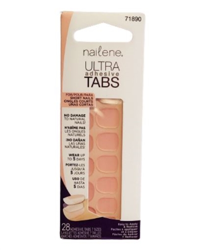 Nailene Ultra Adhesive Tabs, 28 Tabs 7 Sizes