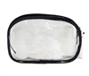 Clear Toiletry Bag With 2PC Bottles & Bath Puff