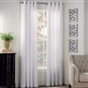Newport 63-Inch Grommet Window Curtain Panel, White