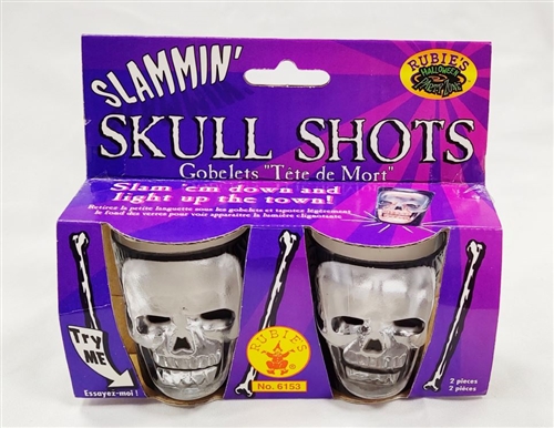 Rubie's Halloween Skull Shot Glasses - 2 pcs