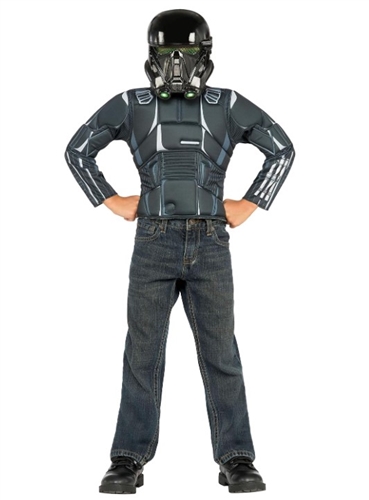 Rubie's Rogue One: Star Wars Death Trooper Deluxe Costume Top Set, Small (4-6)