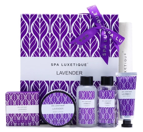 Spa Luxetique Bath Set, 6 Pcs -Lavender/Ocean/Rose