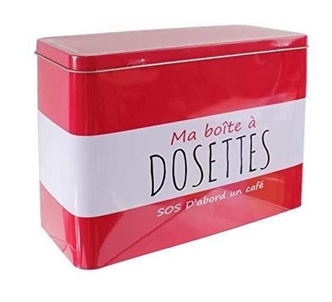 LA BOITE Ma BoÃ®te Ã  Dosettes MÃ©tal Rouge