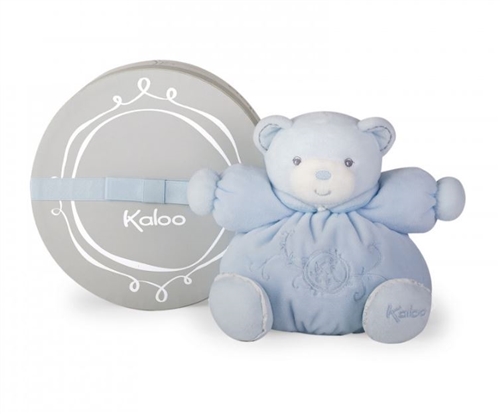 Kaloo PERLE CHUBBY BEAR SOFT TOY 18CM / 7.1'' - Blue