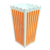 Plastic Popcorn Container, Orange, Set of 2