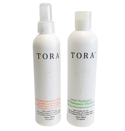 Tora Pet Care Detangler Spray & Conditioner Set