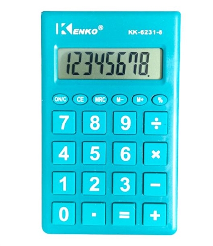 8-Digit Calculator, 4 colours