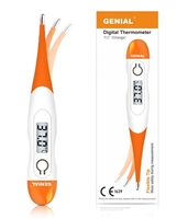 GENIAL Digital Thermometer with Flexible Tip â€“ CE/FC Certified