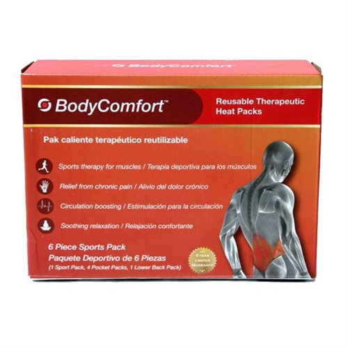 Body Comfort - 6-PC Reusable Therapeutic Heat Sport Pack