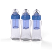 QuickMix 8-Oz (236mL) Baby Bottles, Pack of 3