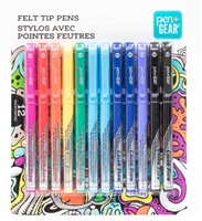 Pen+Gear Felt Tip Pen Set, Set Of 12 - Case Of 24 Sets