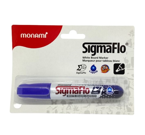 Monami SigmaFlo Liquid ink White Board Marker, Blue