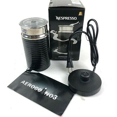 Nestle Nespresso Aeroccino3 3594 Black Milk Frother