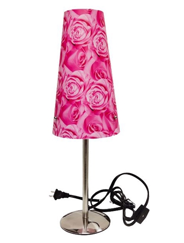 GEN-LITE Accent Table Lamp, Pink Rose