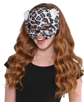 Jungle Cat Black-White Adult Mask