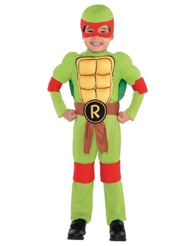 Amscan TMNT 4-Pc Raphael Costume, Toddler (3-4)