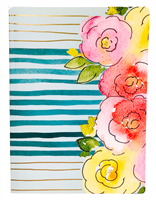 Think Ink Watercolour Floral 288-Page Lined Notebook