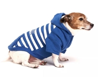 Royal Animals Stripe New York Dog and Cat Hoodie - Blue - XS