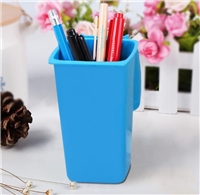 Trash Bin Pen Holder, Blue / Pink