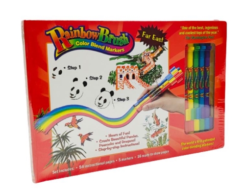 Rainbow Brush Color Blend Markers Far East