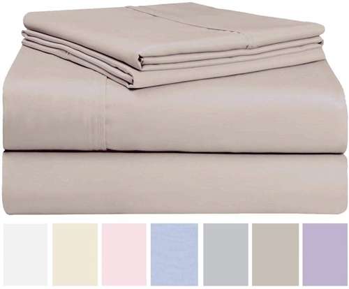 Swan Linens - 4 pc Cotton Blend Sheet Set, King