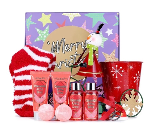 Body & Earth Christmas Advent Calendar Bath Gift Set, 9 Pcs