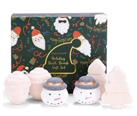 Body & Earth Holiday Bath Bomb Gift Set, 6 Pcs,  Christmas