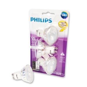 Philips LED 6W  GU10 Bright White Bulbs