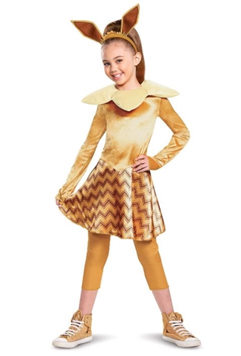 Disguise Pokemon Eevee Deluxe Girls Costume, Brown