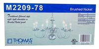 Thomas Lighting Colonial Style 8-Light Chandelier