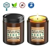 Citronella Scented Soy Wax Outdoor & Indoor Candle Gift Set, 2x 8 Oz