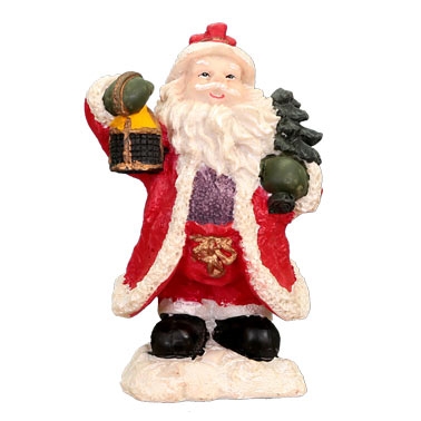 Santa with basket. Figurine Small
