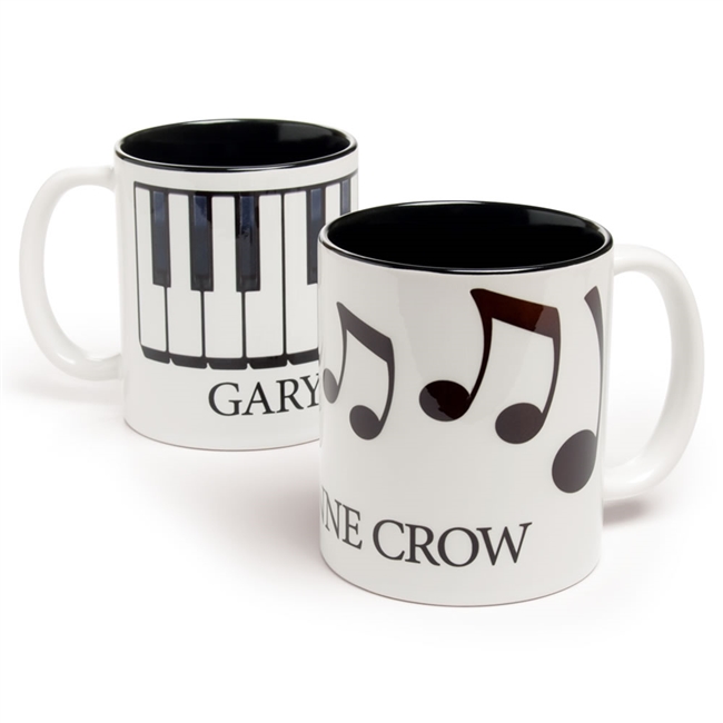 Personalized Black & White Mug