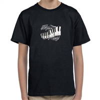 Silvery Keyboard & Staff Child's T-Shirt